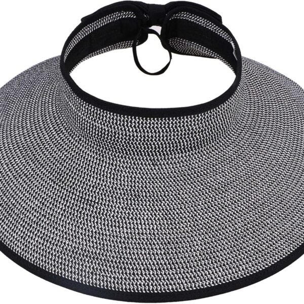 Stylish Wide Brim Straw Sun Hat for Women - Adjustable & Packable